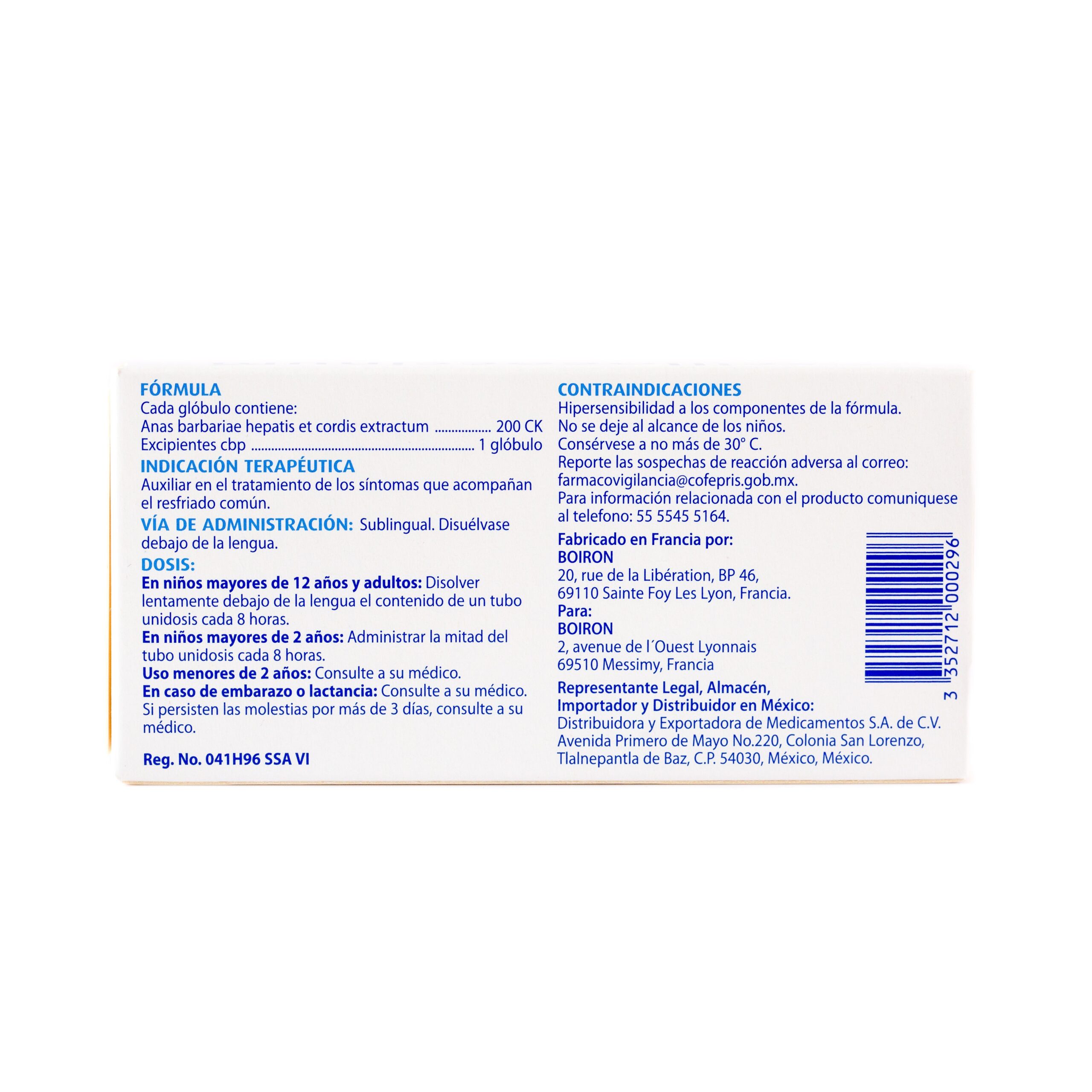 Oscillococcinum Boiron glóbulos 6 dosis - Image 2