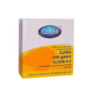Gliser 4-2 Colitis Con Gases 150 Tabletas