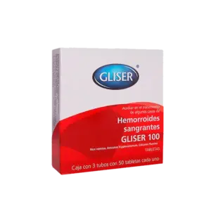 Gliser 100 Hemorroides Sangrantes, 150 tabletas