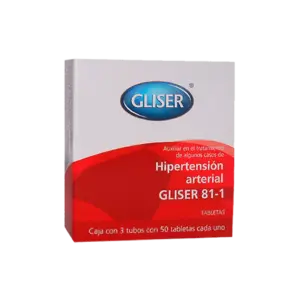 Gliser 81-1 Hipertension Arterial 150 Tabletas